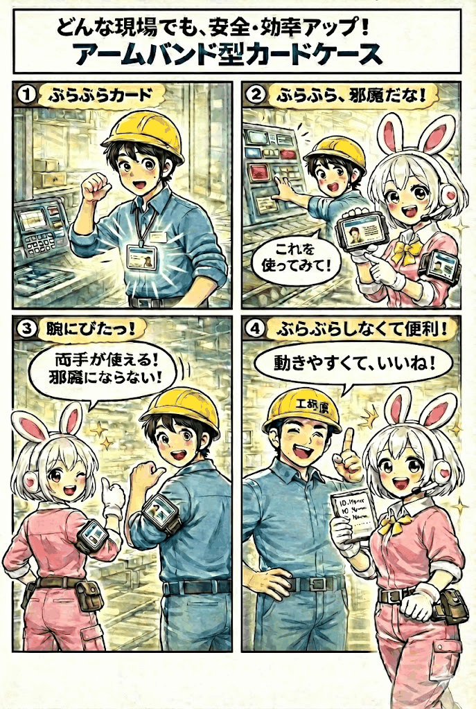 アームバンド型カードケースのメリット
