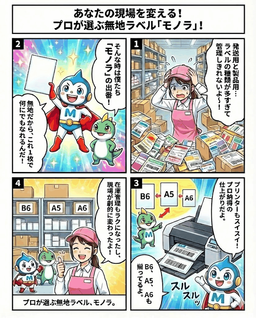 無地ラベル モノラのメリット
